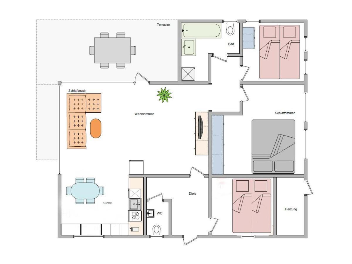 Ferienhaus Irene Мешеде Экстерьер фото